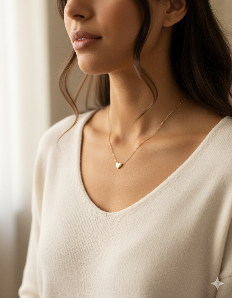 Golden Heart Necklace